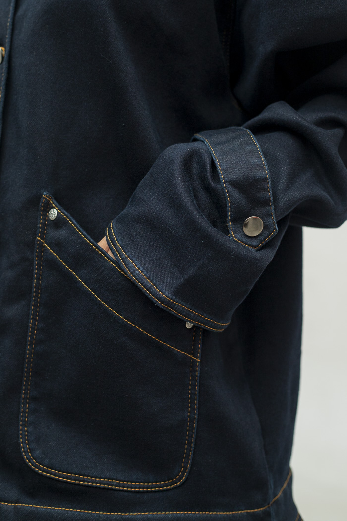 Vintage Dark Indigo Denim Jacket 